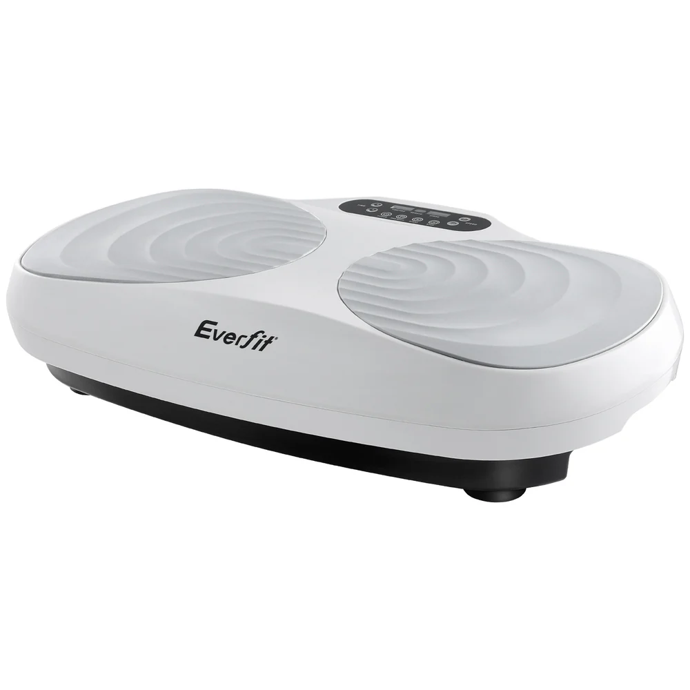 Everfit Vibration Machine Vertical Rhythm Platform Resistance Rope Home Workout - Nurns