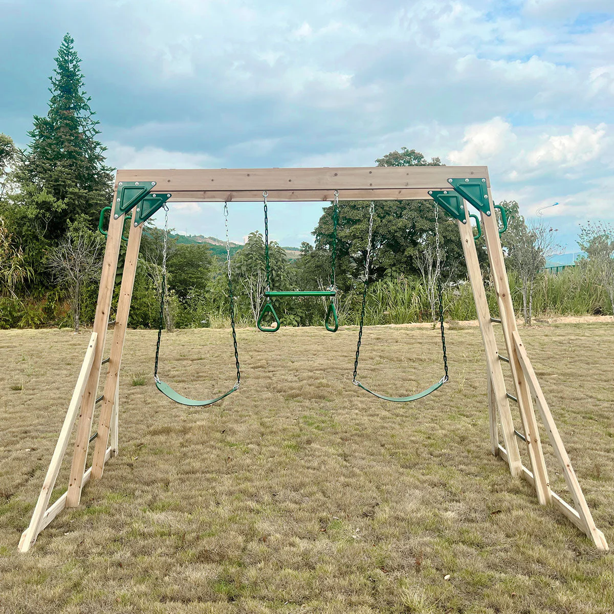 Kids Daintree 2-in-1 Monkey Bars & Swing Set - Nurns