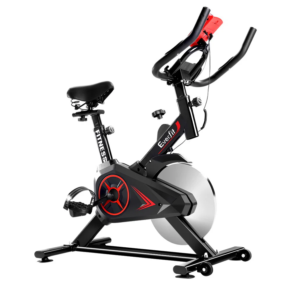 Everfit Spin Bike Exercise Bike Flywheel Cycling Home Gym Fitness Adjustable - Nurns