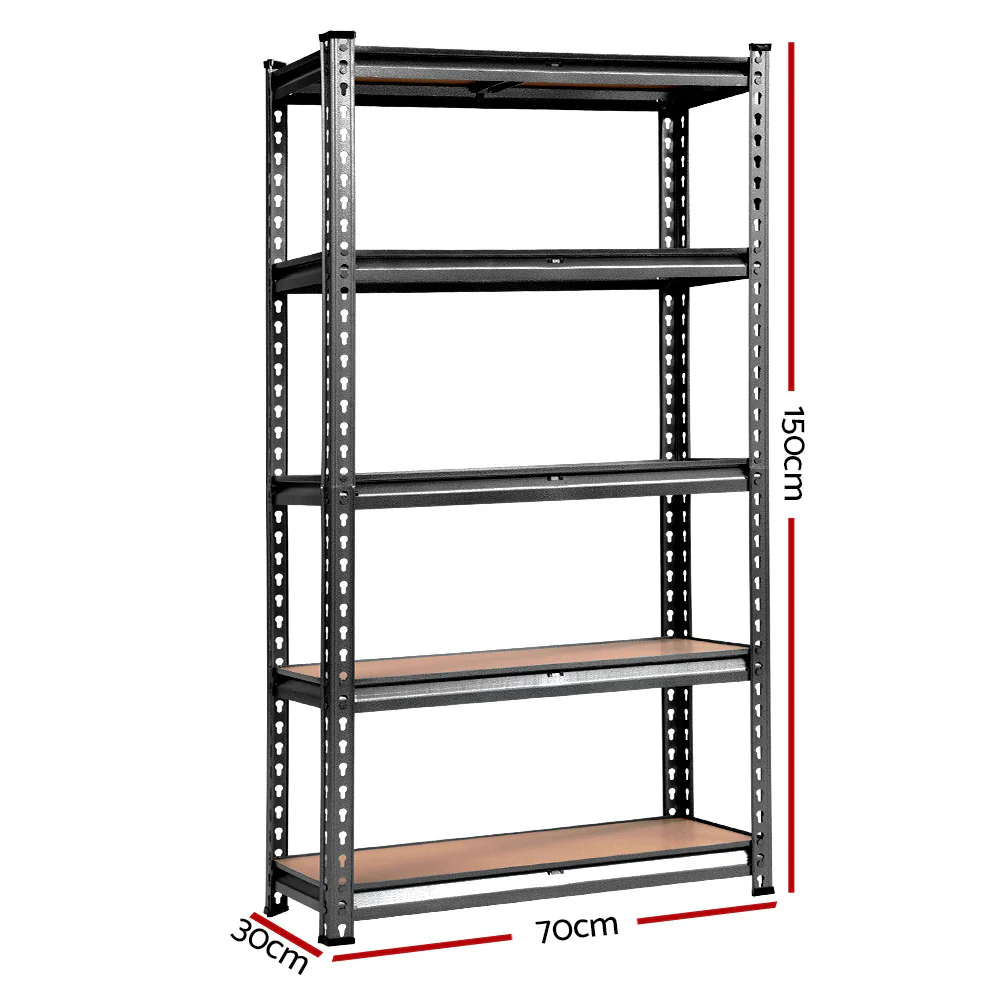 Giantz 4x1.5M Garage Shelving Warehouse Rack Pallet Racking Storage Charcoal - Nurns
