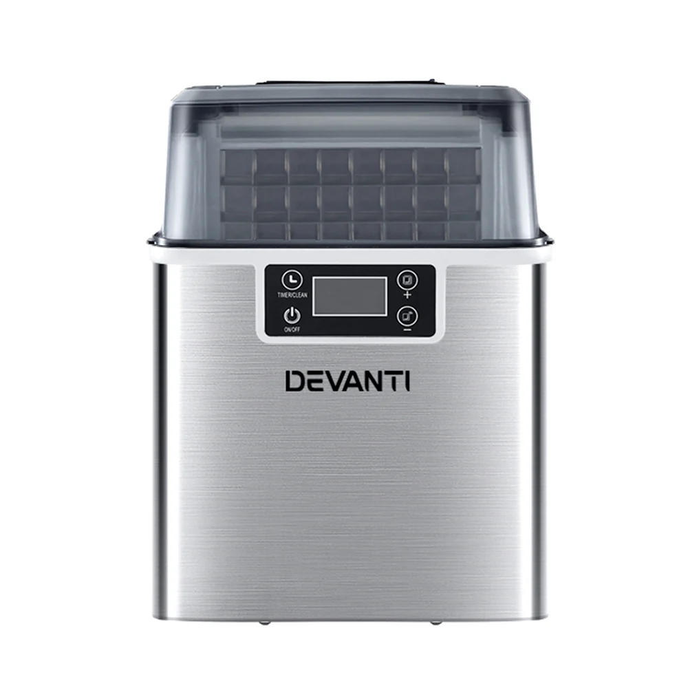 Devanti Ice Maker Machine Commercial Portable Ice Cube Tray Countertop 3.2L - Nurns