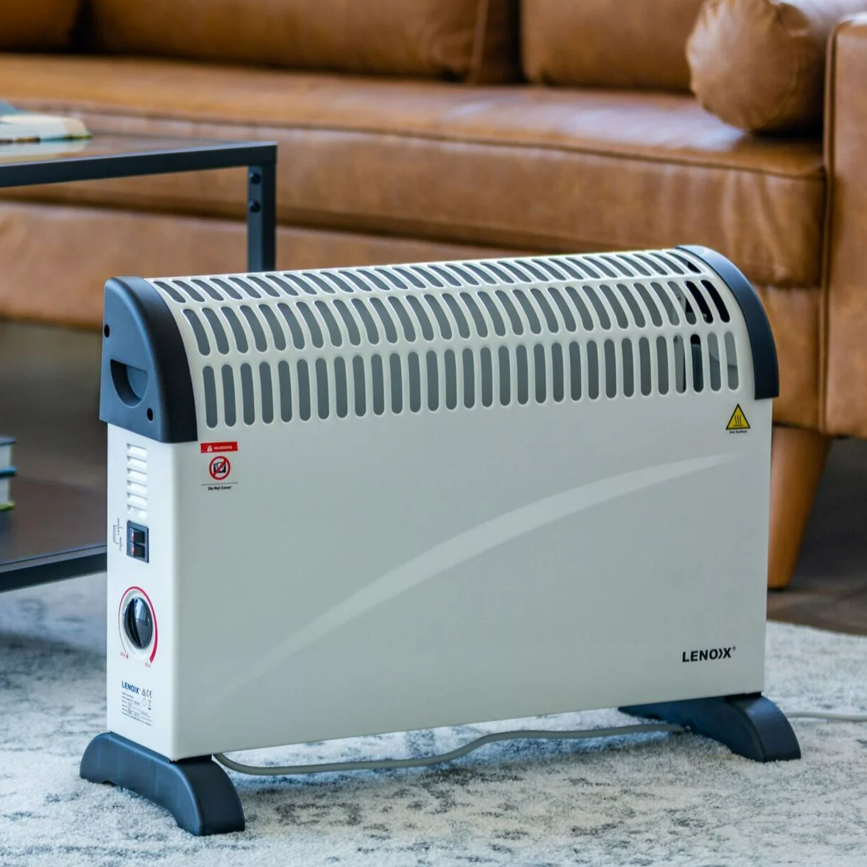 Portable Convector Heater 2000W 3 Heat Settings - Nurns