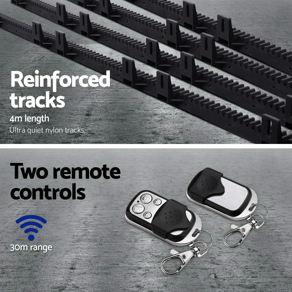 Auto Electric Sliding Gate Opener 1000kg 4m Rails - Nurns