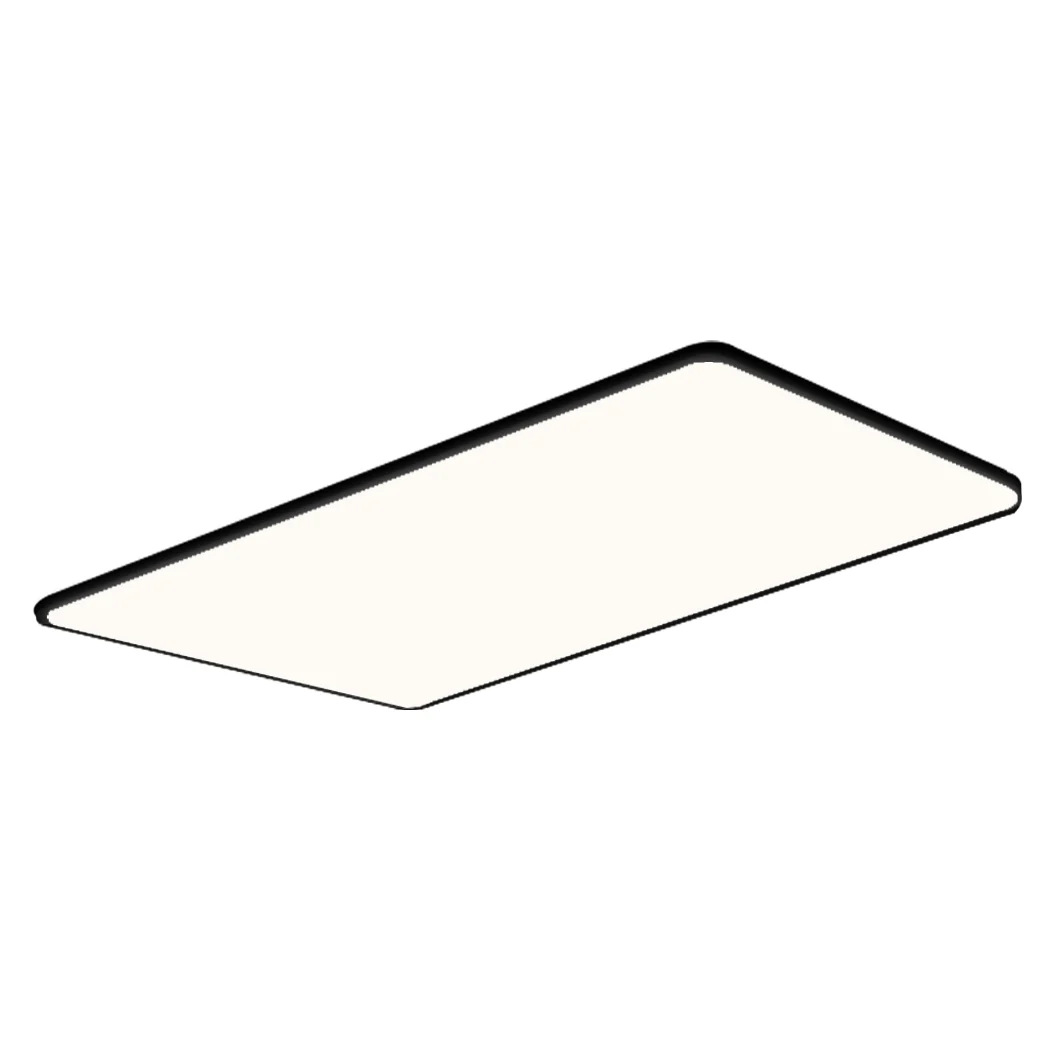 Ultra-Thin 5cm Led Ceiling Down Light Surface Mount Living Room Black 96W - Nurns