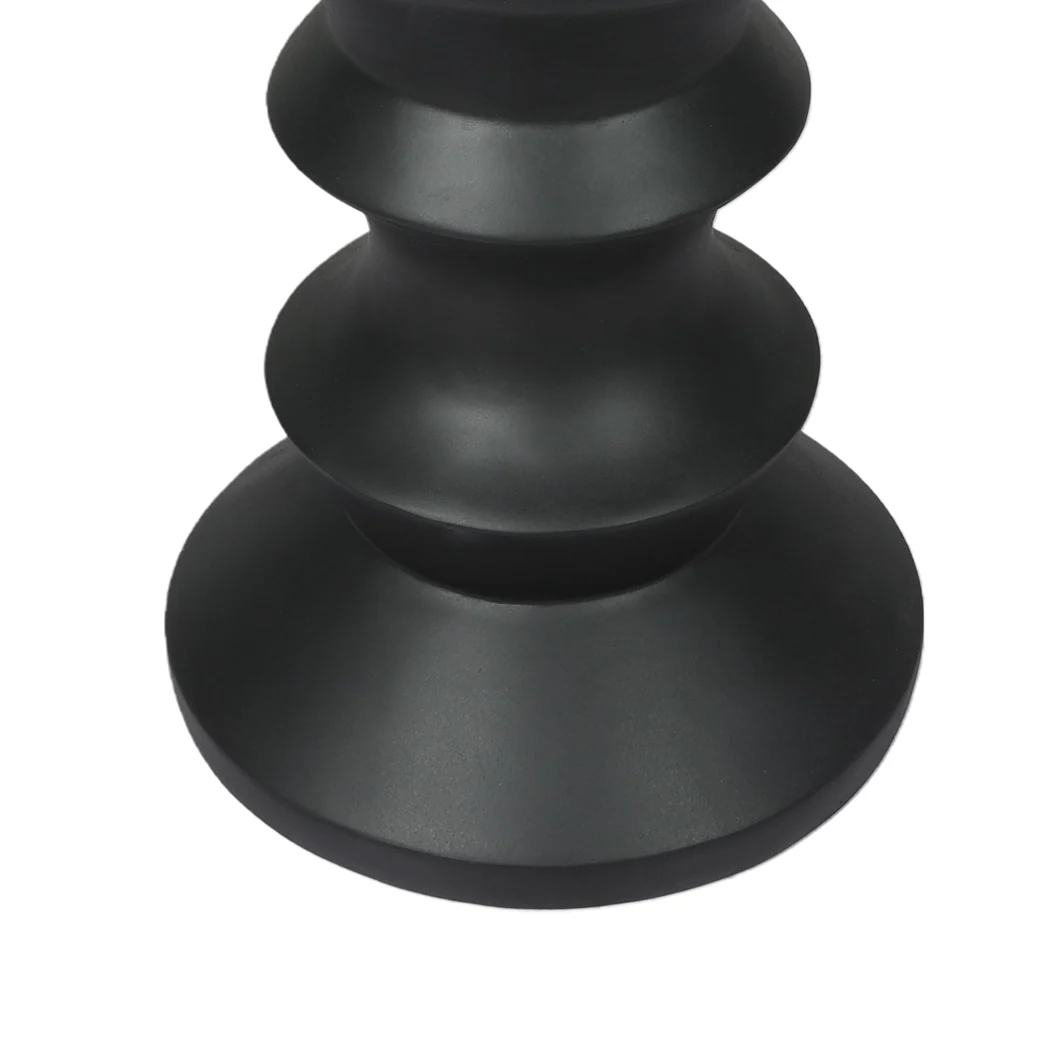 Illias Coffee Table Side Table Retro Terrazzo Round - Black - Nurns