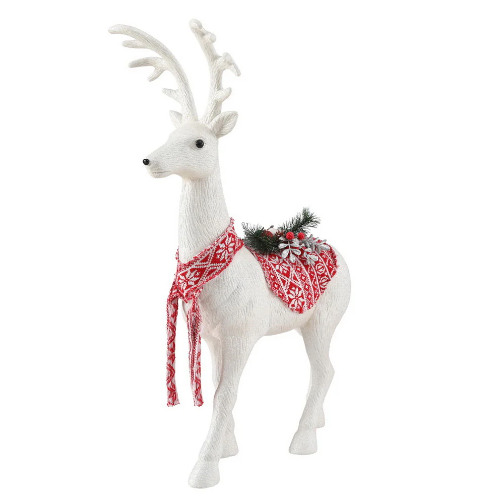 Christmas Reindeer 80cm Glitter Deer Ornaments Party Decorations - Nurns