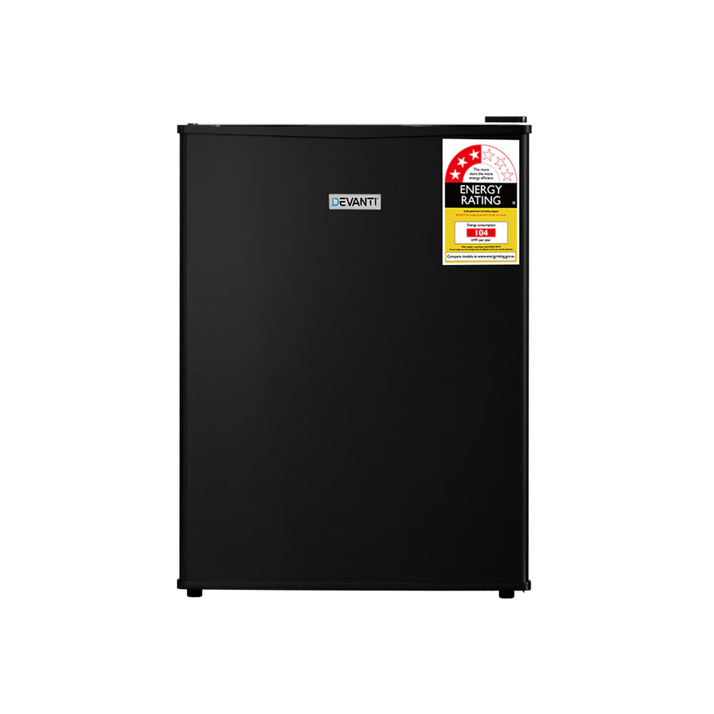 Devanti 70L Bar Fridge Black - Nurns