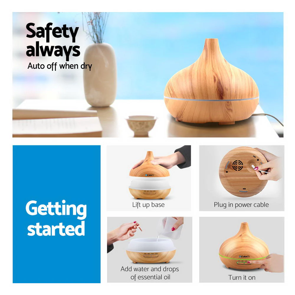 Aroma Diffuser Aromatherapy Humidifier 300ml - Nurns