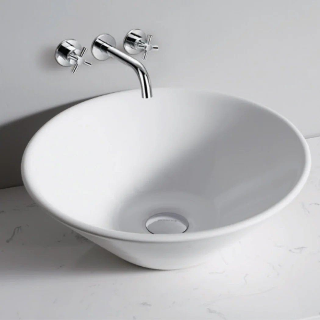 Ceramic Basin Bathroom Wash Counter - Round - Nurns