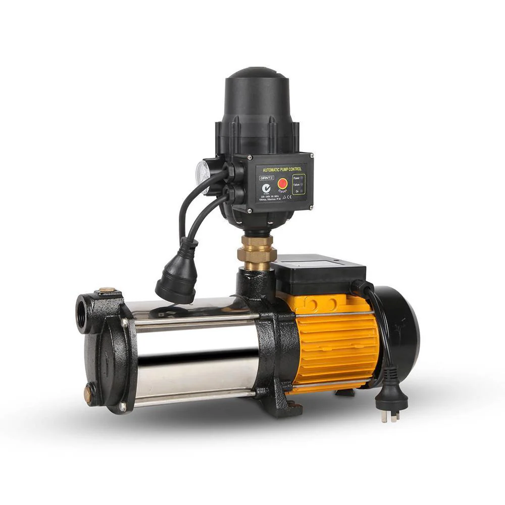 Garden Water Pump High Pressure 2500W 5-Stage Tank Irrigation - Black - Nurns