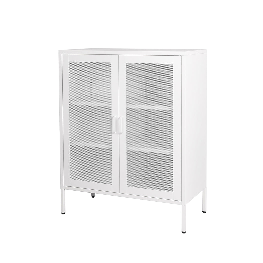 Storage Cabinet Steel Kitchen White - Nurns