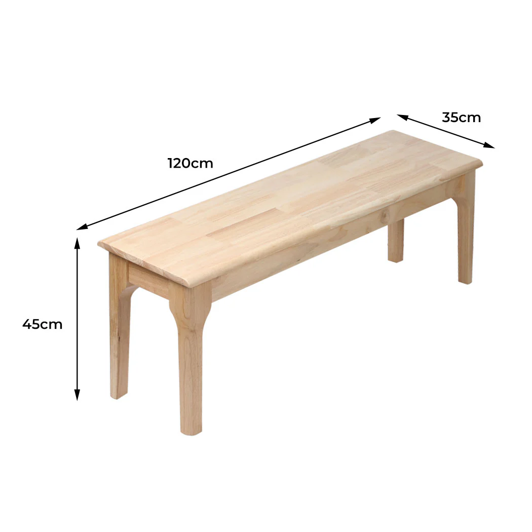 Danna Dining Chairs Bench Seat Side Kitchen Wood Contemporary Furniture - Oak - Nurns