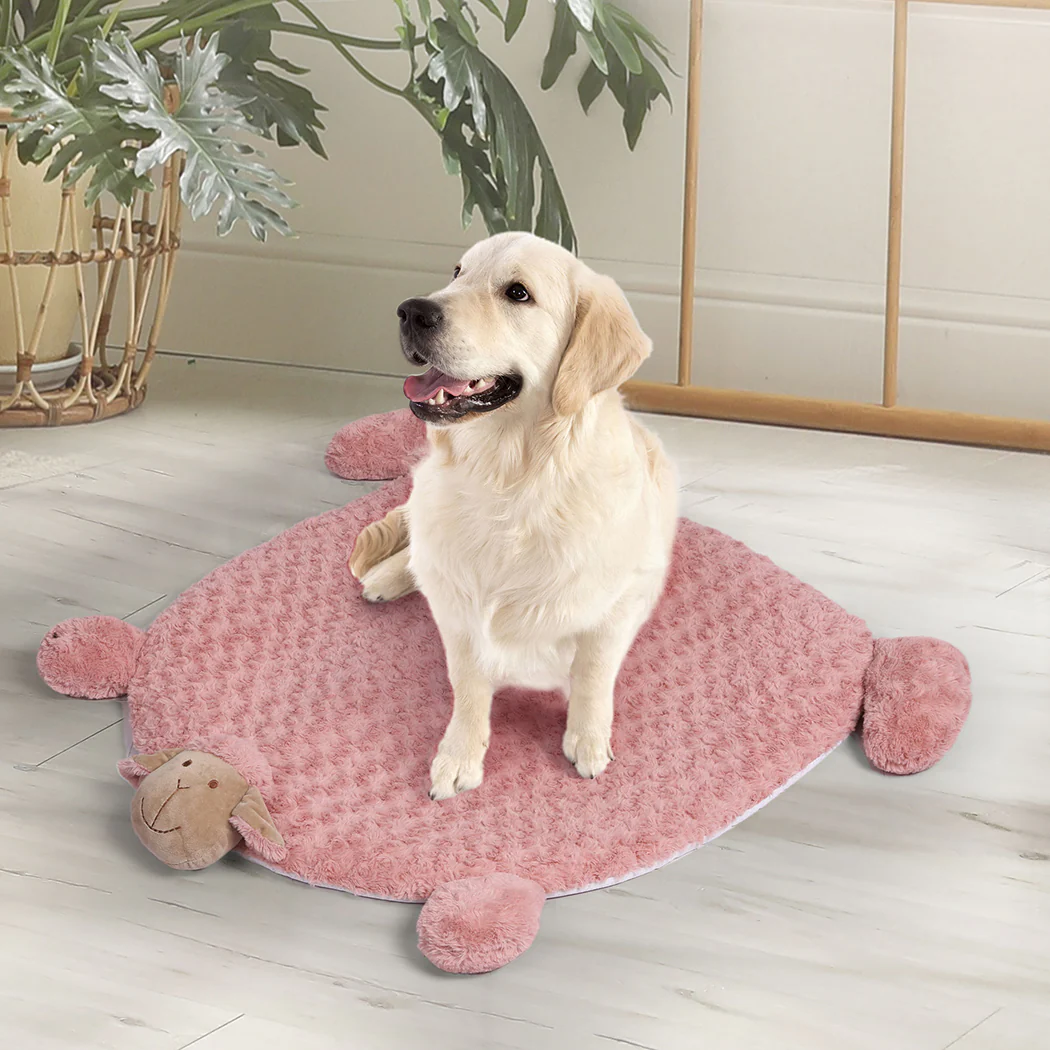 MEDIUM Dog Beds Pet Calming Squeaky - Pink - Nurns