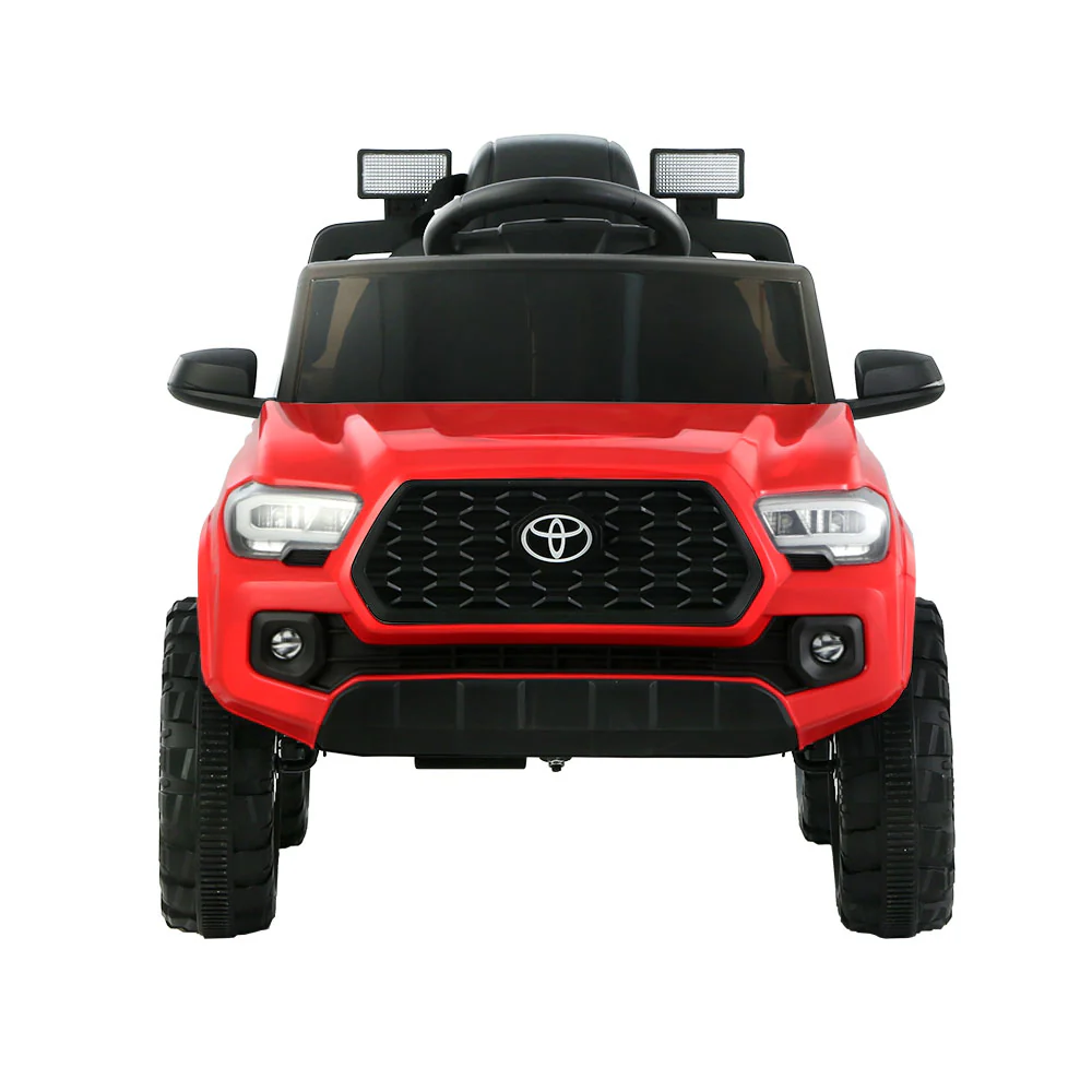 Toyota Ride On Car Kids Electric Toy Cars Tacoma Off Road Jeep 12V Battery - Red - Nurns