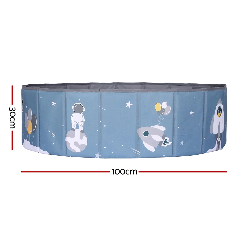 Kids Ball Pool Pit Toddler Play Foldable Child Playhouse Storage Bag Blue - Nurns