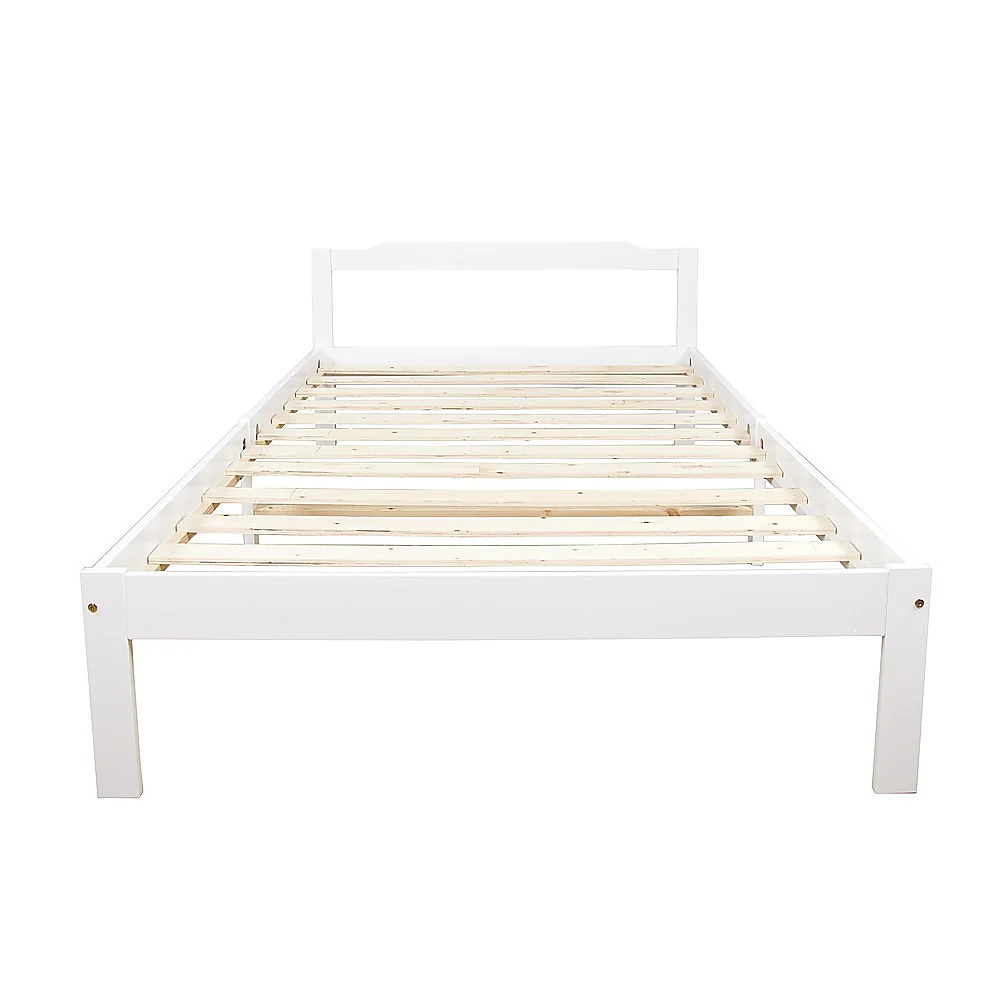 Gilly Wooden Bed Frame - White King Single - Nurns