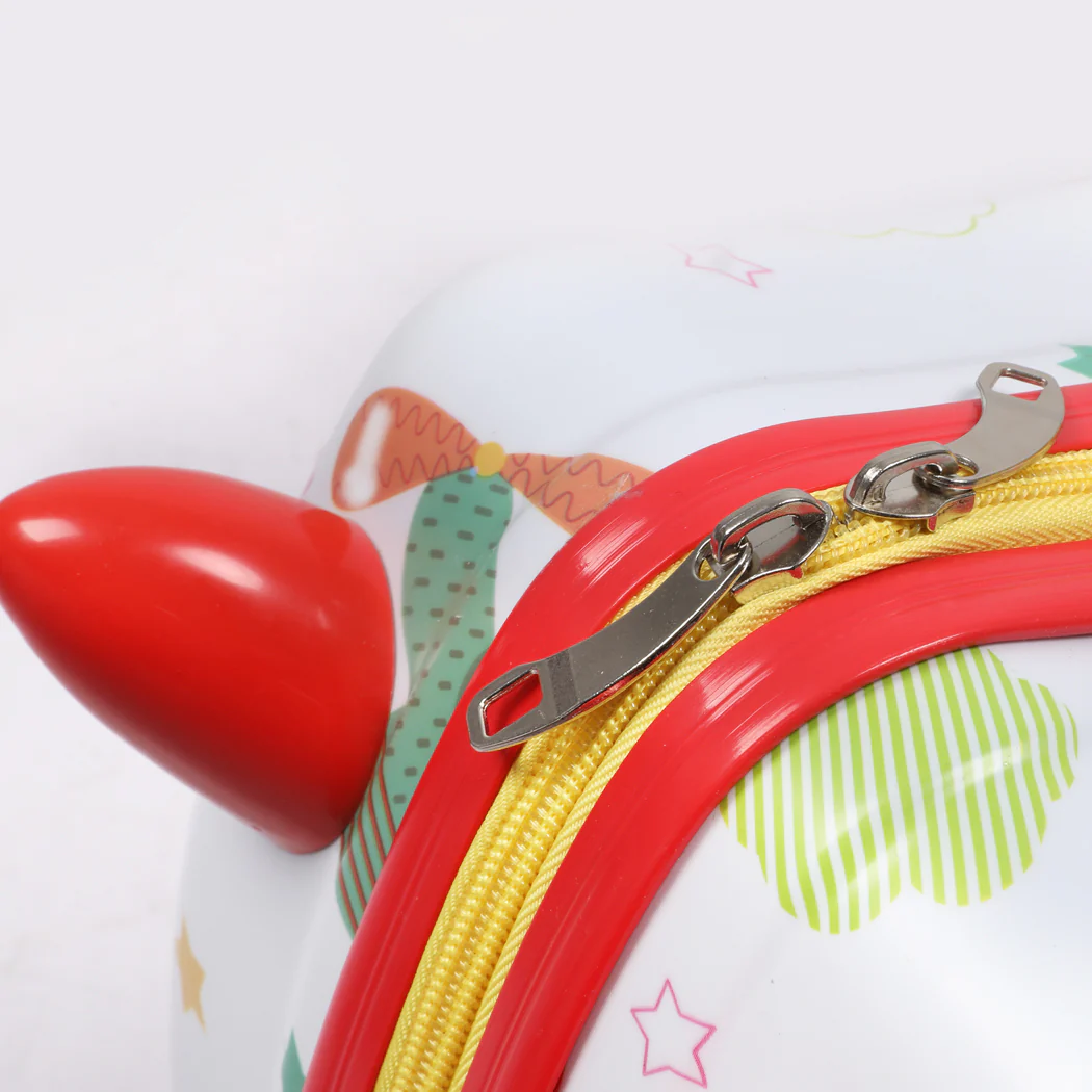 Kids Ride On Suitcase Children Travel Luggage Carry Bag Trolley Zoo - Nurns