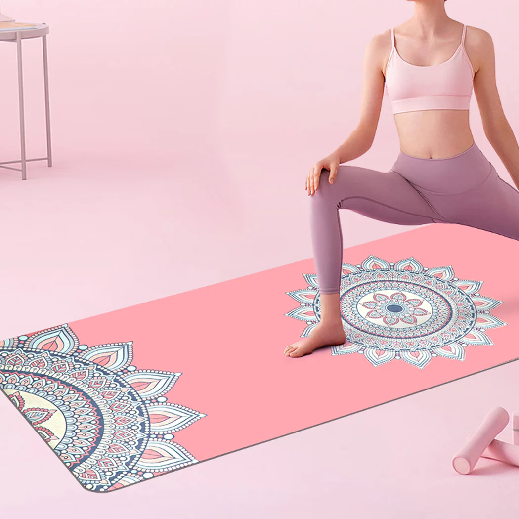 Centra Yoga Mat Foldable Non-Slip Exercise Pink - Nurns