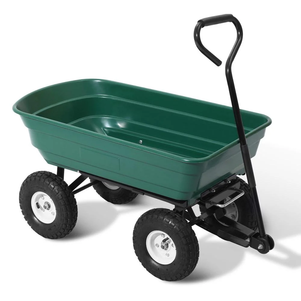 75L Garden Dump Cart - Green - Nurns