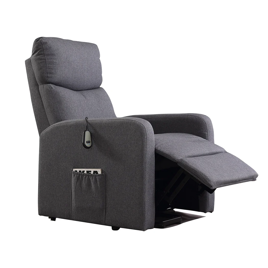 Odin Luxury Recliner Electric Massage Chair with Heat Function - Grey - Nurns
