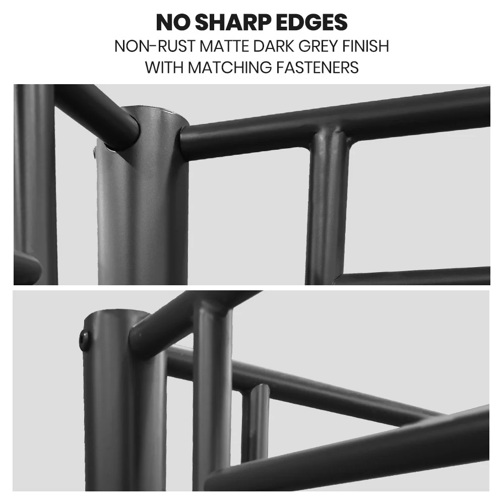 Maia Metal over Bunk Bed Frame - Matte Dark Grey Double - Nurns