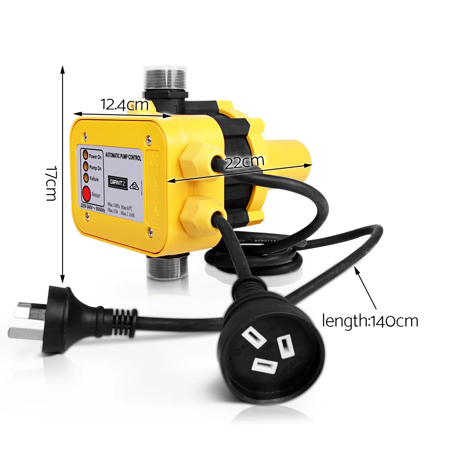 Automatic Electronic Water Pump Controller - Yellow - Nurns