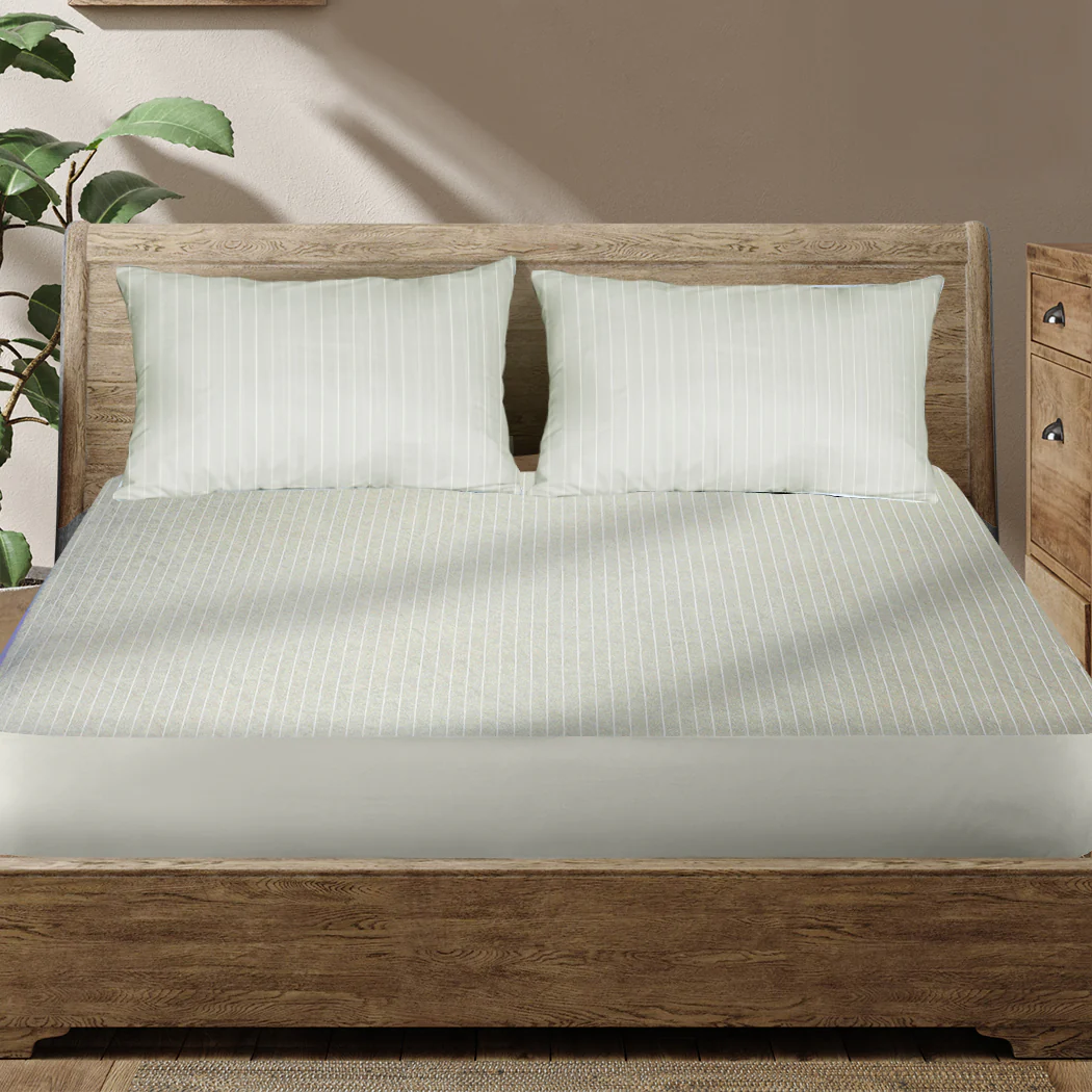 Queen DreamZ Mattress Protector Pillowcases Grey - Nurns