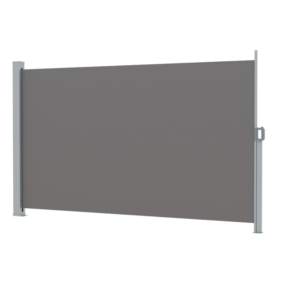 Instahut Side Awning Sun Shade Outdoor Retractable Privacy Screen 2x3M Grey - Nurns