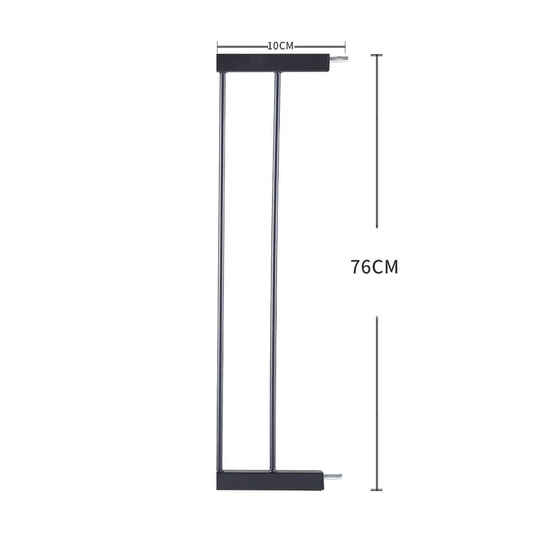 Baby Kids  Safety Security Gate Stair Barrier Doors Extension Panels 10cm Black - Nurns