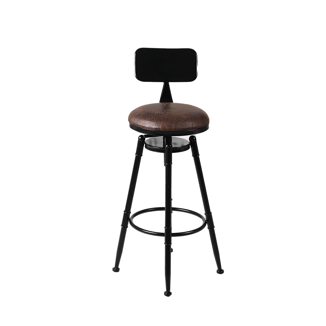 Chalcis Wooden Bar Stool - Black - Nurns