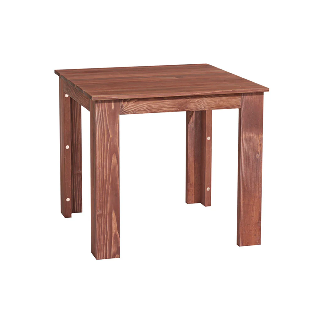 Ruben Coffee Side Table Wooden Desk Outdoor Furniture Camping Garden - Brown - Nurns