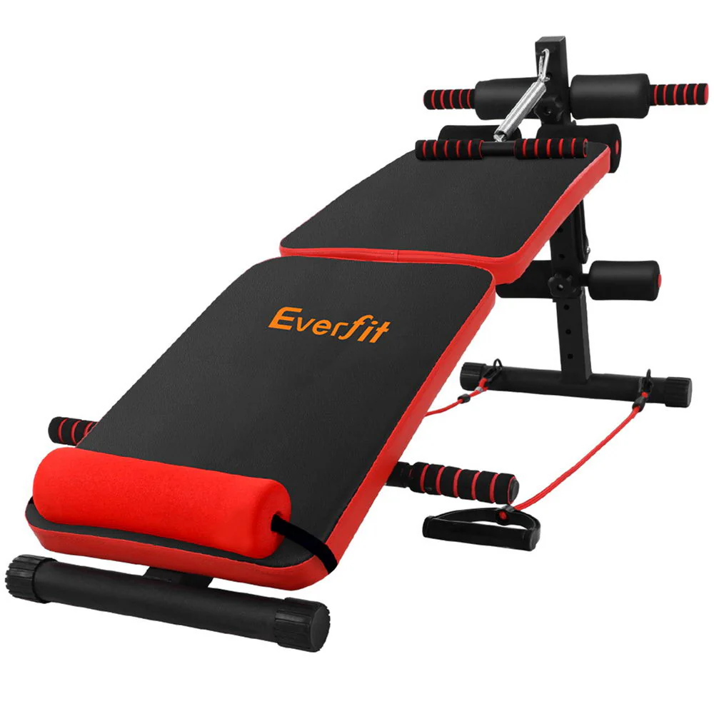 Everfit Weight Bench Sit Up Bench Press Foldable Home Gym Equipment - Nurns