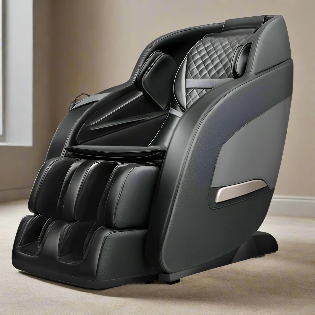Fergus Electric Massage Chair Zero Gravity Recliner Shiatsu Heating Massager - Black - Nurns