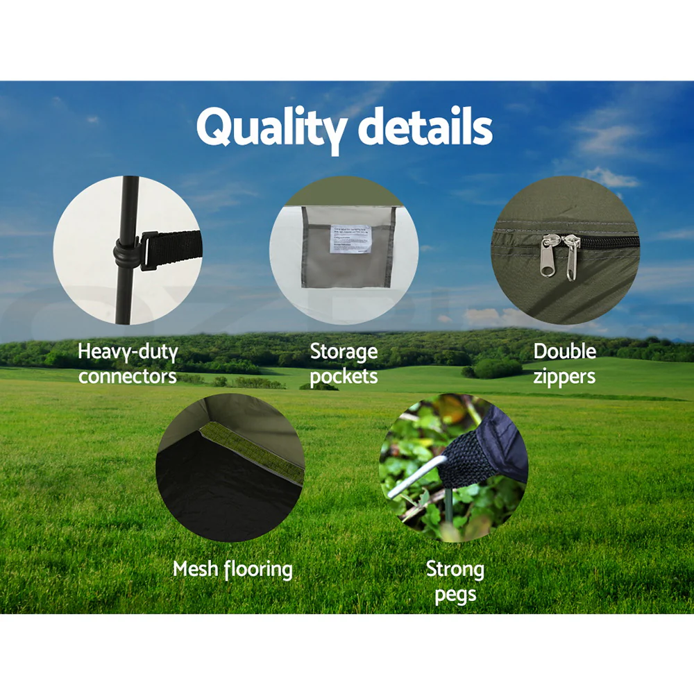 Camping Shower Toilet Tent Outdoor Portable Changing Room Ensuite - Nurns