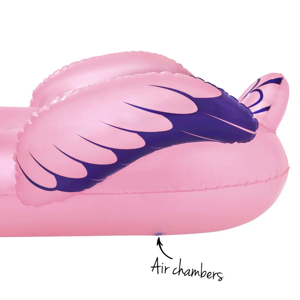 Flamingo Rider Ride On Float Floating Seat Pool Lounger 1.43Mx1.53M - Nurns