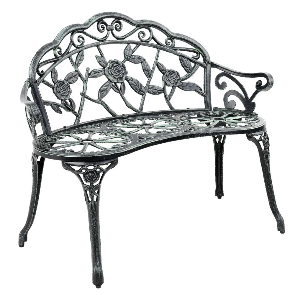 Cygnus Victorian Garden Bench - Green - Nurns