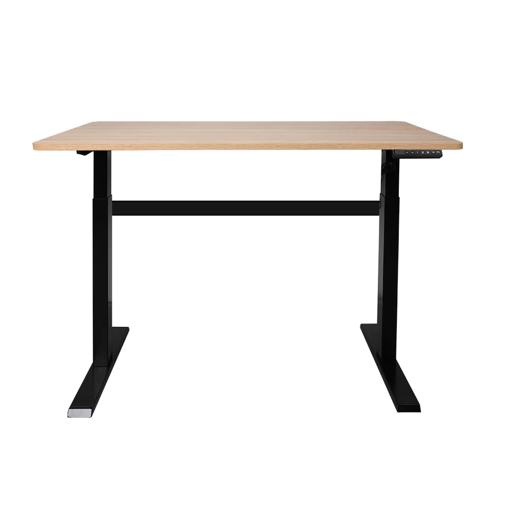 Levede Standing Desk Riser Motorised Oak - Nurns