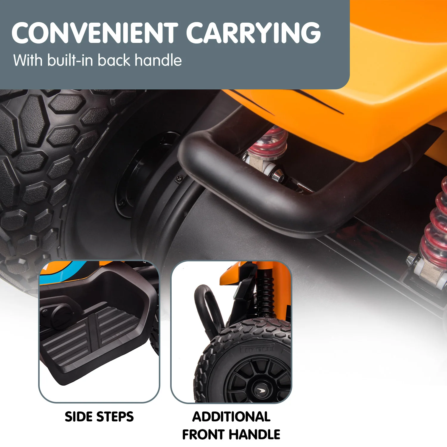 MCL35 McLaren Electric Ride On Car - Orange - Nurns