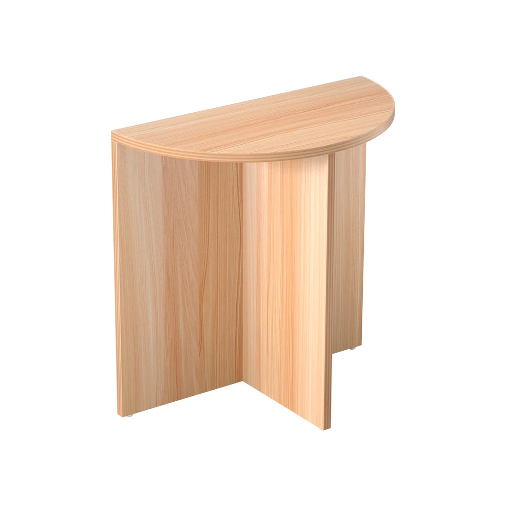 Ismenias 48cm Semi-circle Side End Table- Pine - Nurns