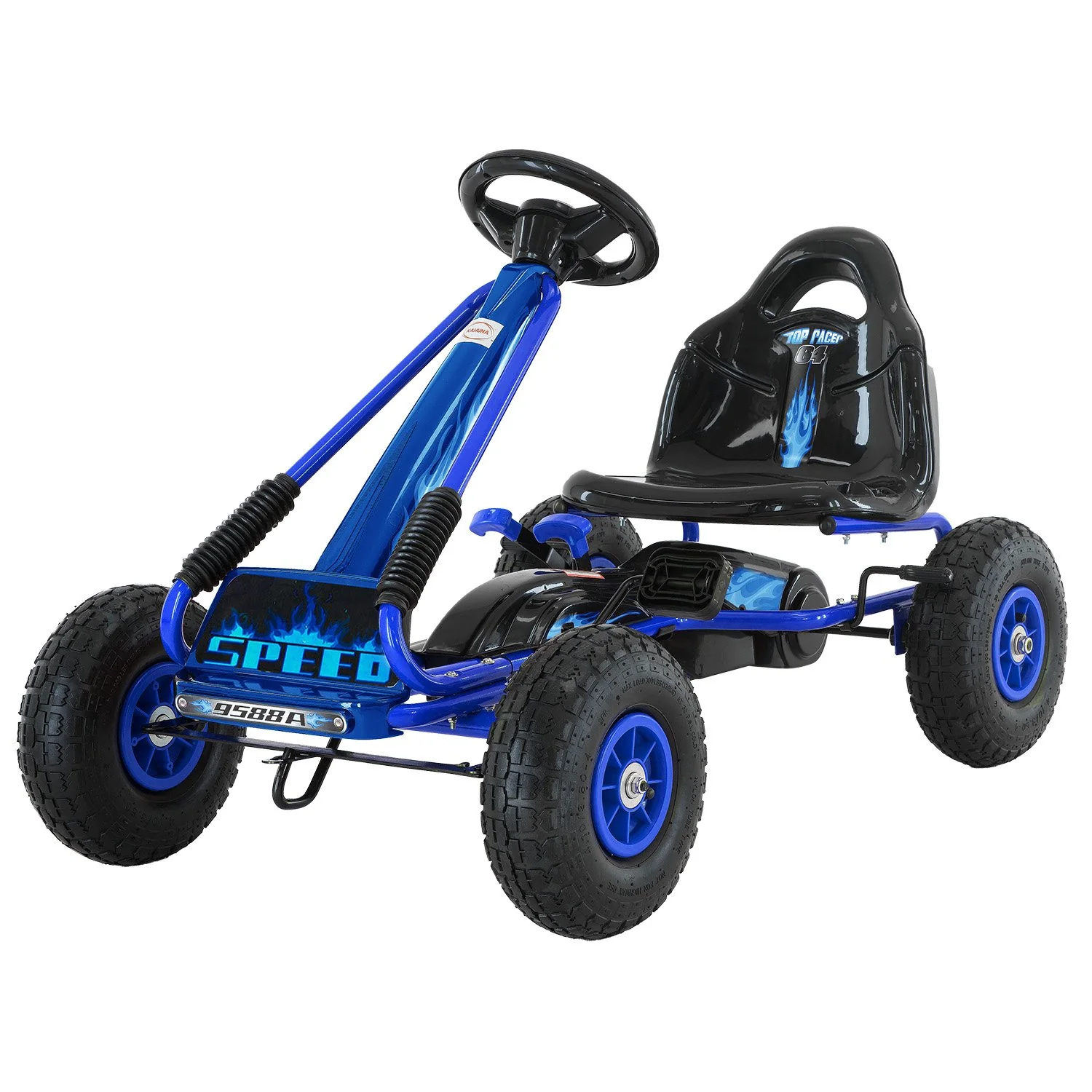 G95 Kids Ride On Pedal Go Kart - Blue - Nurns