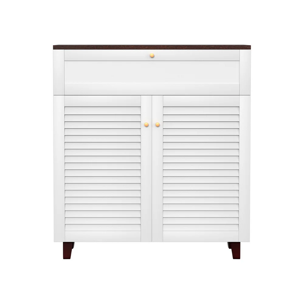 Artiss Shoe Rack Cabinet Shoes Storage Drawer 16 Pairs - Nurns