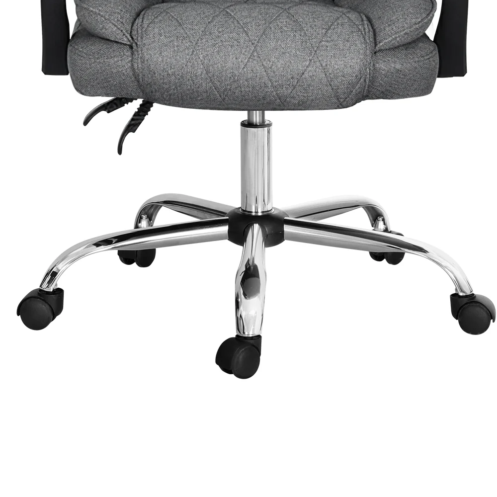 Artiss Executive Office Chair Fabric Recliner Grey - Nurns
