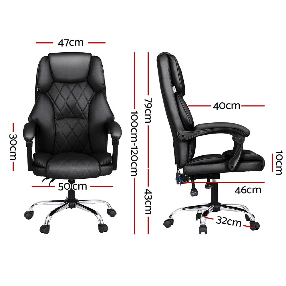 Artiss Massage Office Chair Computer Chairs High Back - Nurns