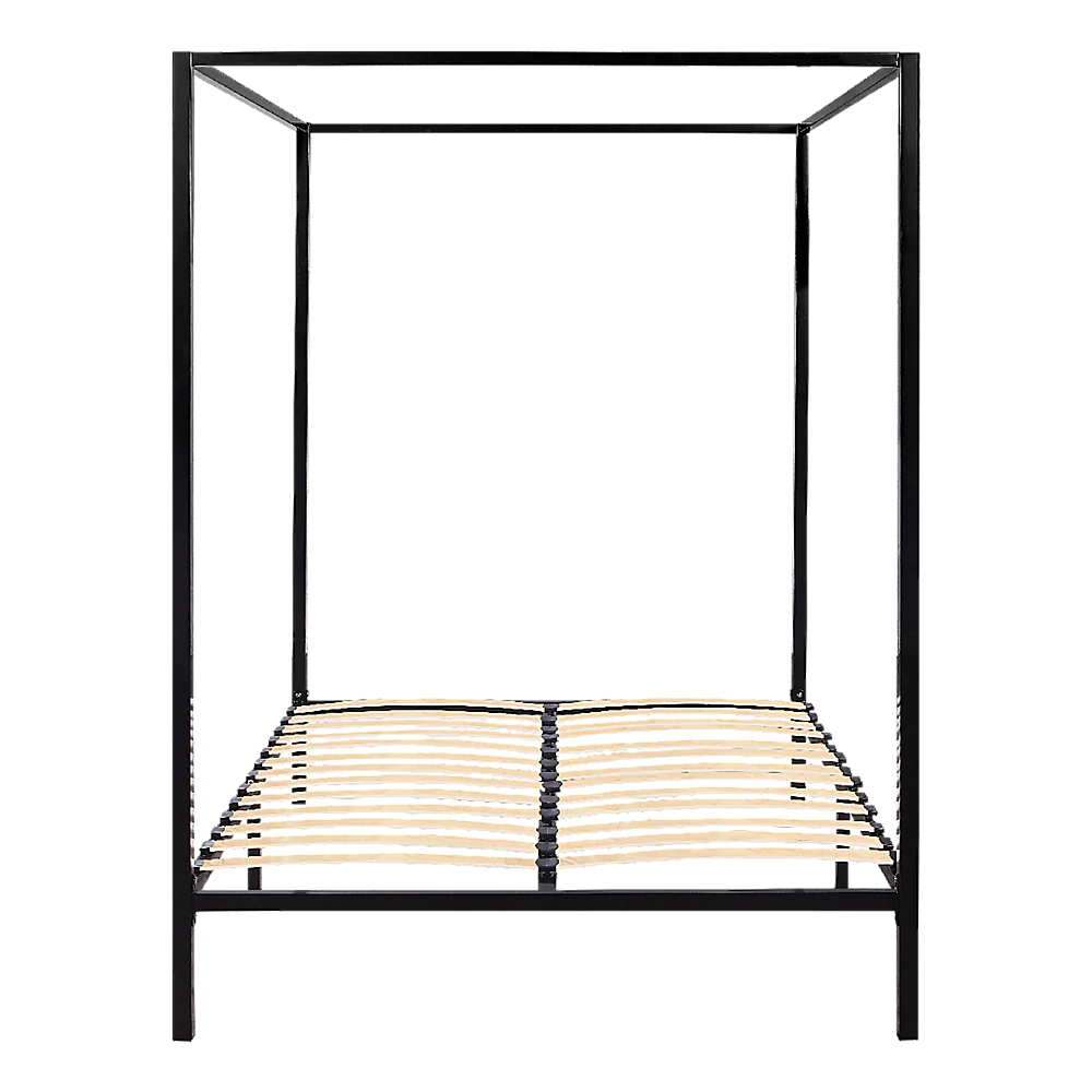 Lilian Four Poster Bed Frame - Black Double - Nurns