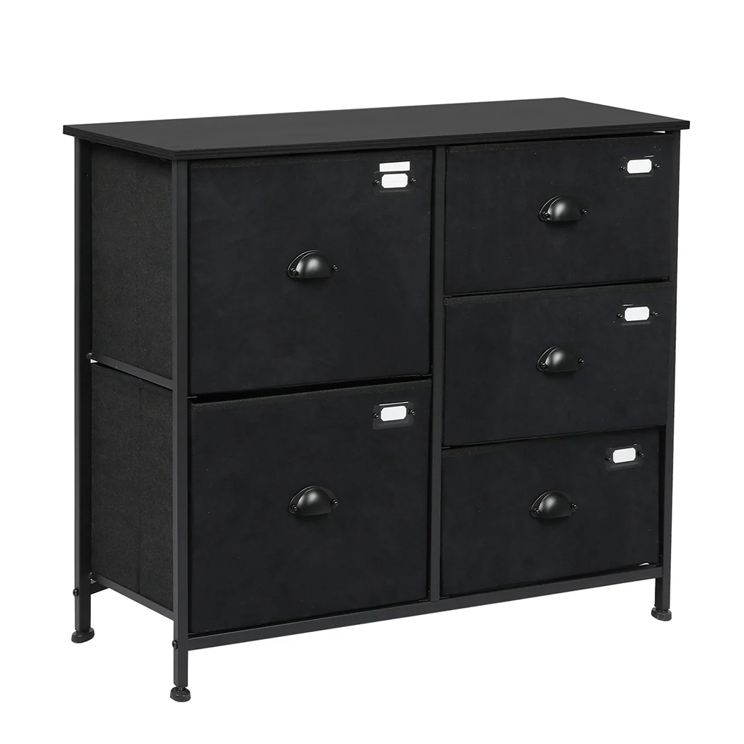 Levede Chest of 5 Drawers Storage Cabinet - Nurns