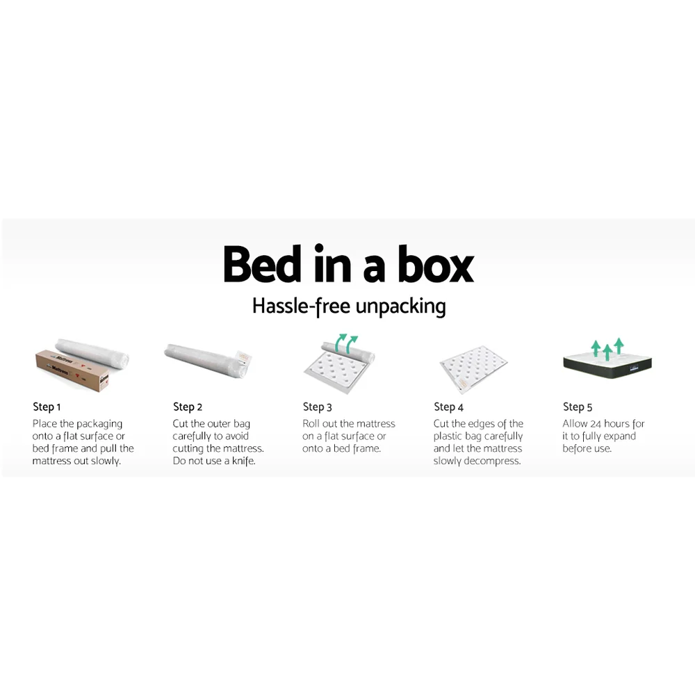 Minnie 25cm Mattress Green Tea Foam - Queen - Nurns