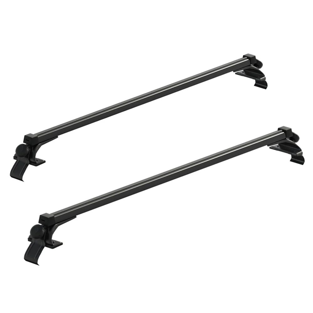 Universal Car Roof Racks Pod Aluminium Cross Bars Brackets 145cm Black - Nurns