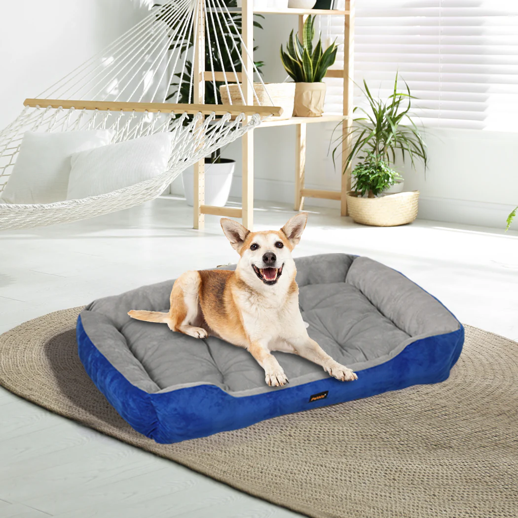 LARGE Dog Beds Pet Mattress Bedding - Navy - Nurns