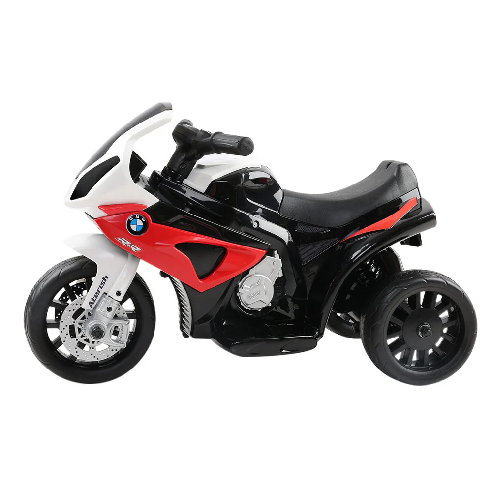 Kids Ride On Motorbike BMW Licensed S1000RR Motorcycle Car - Red - Nurns