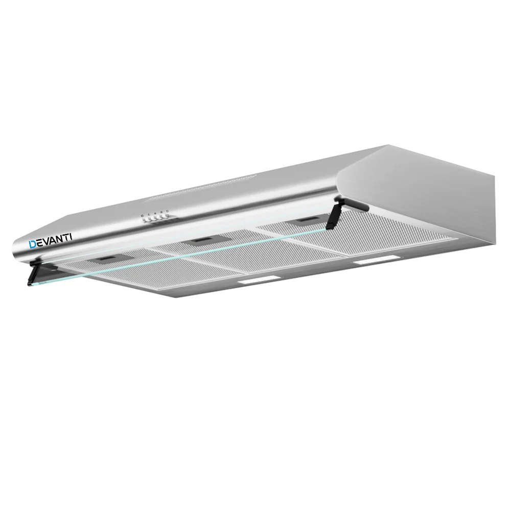 Devanti 900mm Range Hood 90cm Rangehood Stainless Steel - Nurns